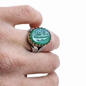 انگشتر نقره ذوالفقار طرح حکاکی یا علی (ع)