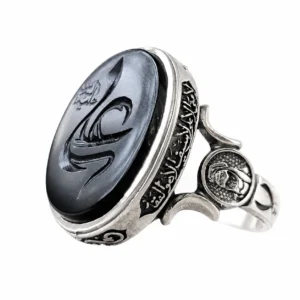 انگشتر نقره مردانه طرح علی (ع)