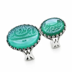 ست انگشتر نقره طرح نیزه